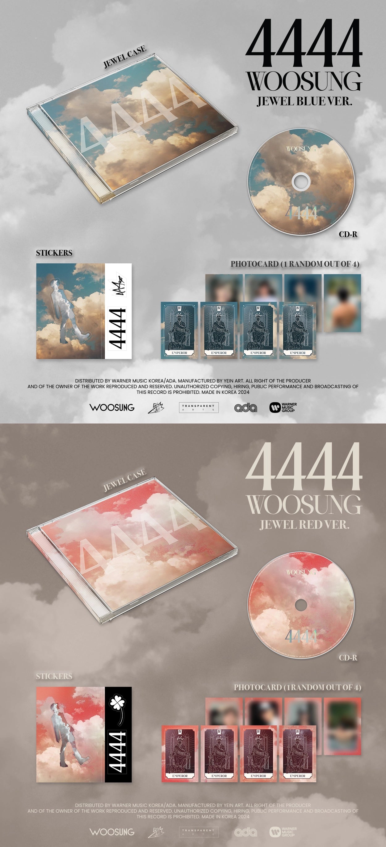 WOOSUNG - 4444 (Jewel Case Ver.)