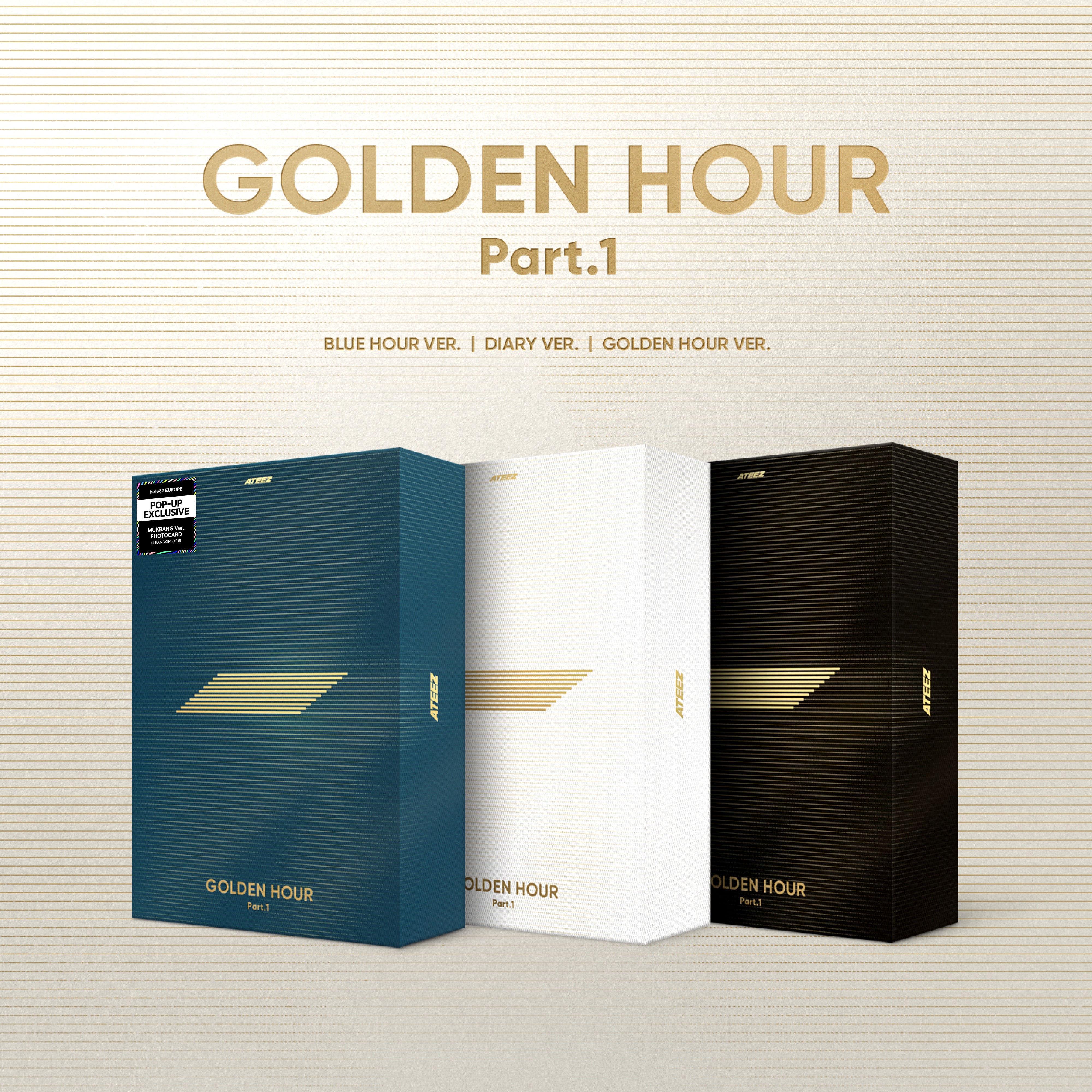 ATEEZ - GOLDEN HOUR PART. 1 [hello82 EUROPE POP-UP EXCLUSIVE] - BLUE HOUR