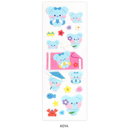 BT21 Minini -Summer Sky Hologram Sticker