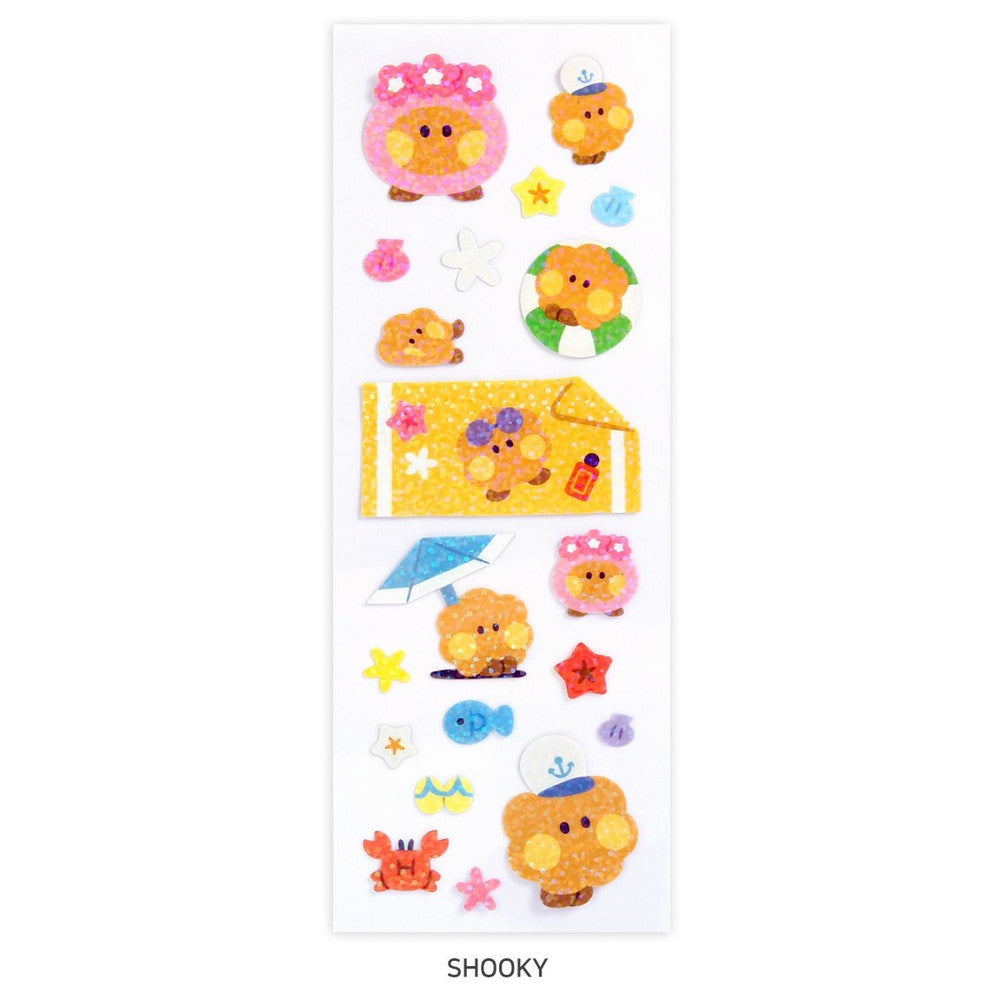 BT21 Minini -Summer Sky Hologram Sticker