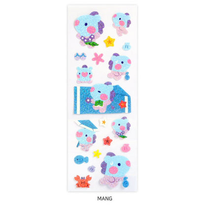 BT21 Minini -Summer Sky Hologram Sticker