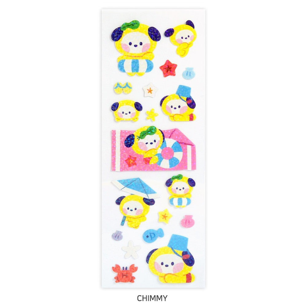 BT21 Minini -Summer Sky Hologram Sticker