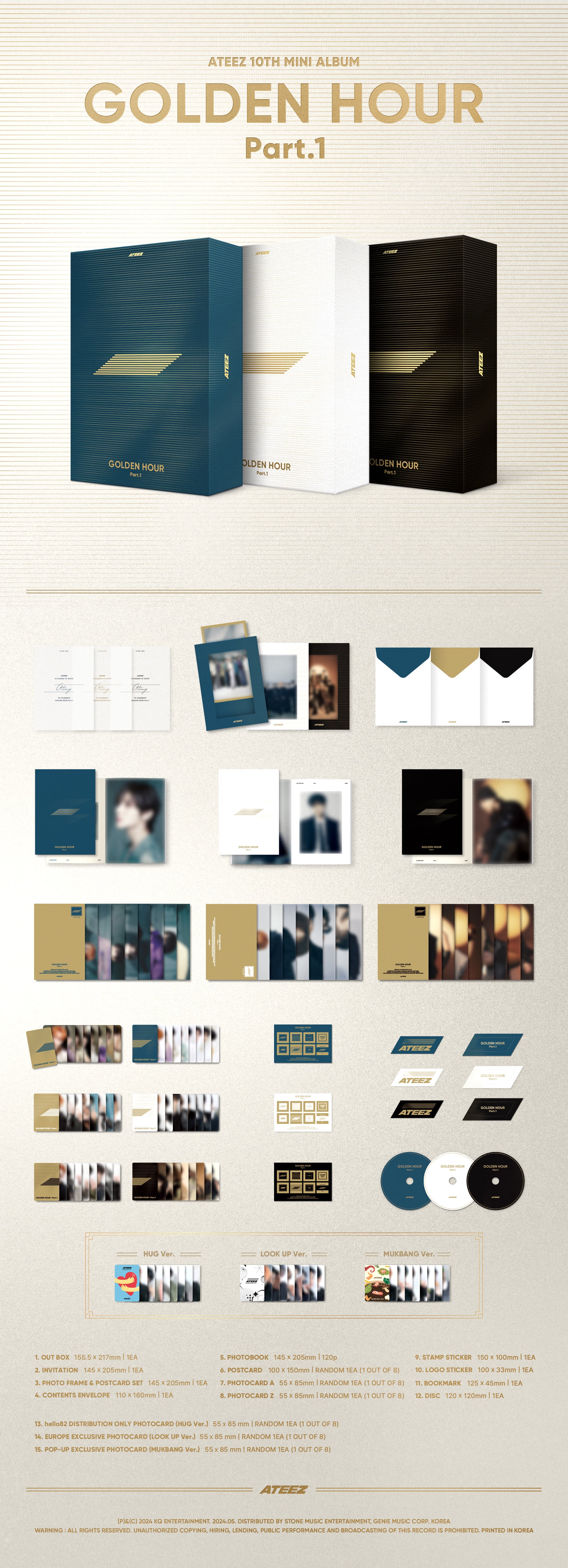ATEEZ - GOLDEN HOUR : Part.2 - UK hello82 Exclusive (Digipak) – hello82.shop