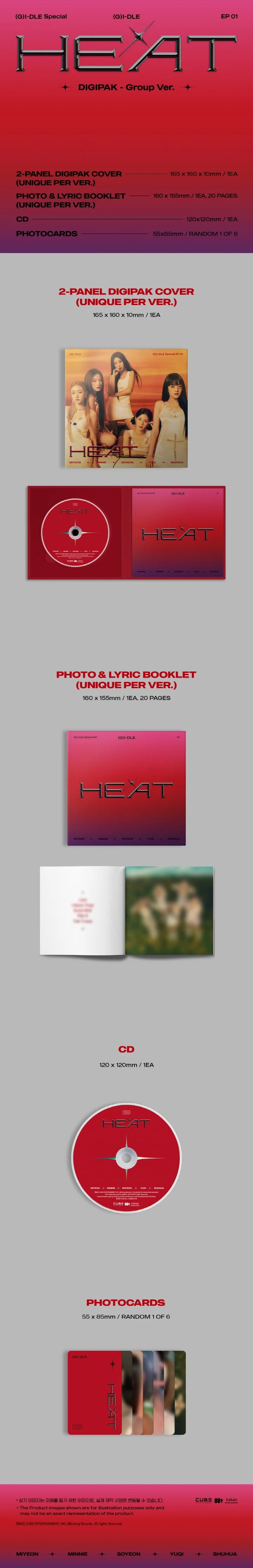 (G)I-DLE - HEAT (Digipack ver)