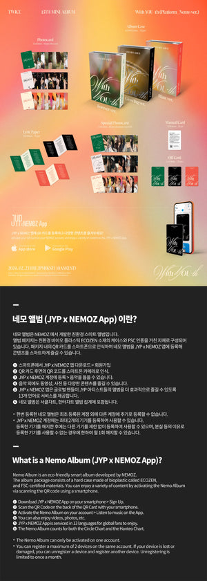
            
                Load image into Gallery viewer, TWICE - WITH YOU-TH (NEMO Ver)
            
        