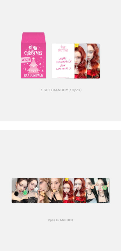 AESPA - PINK CHRISTMAS 2023 PHOTOCARDS