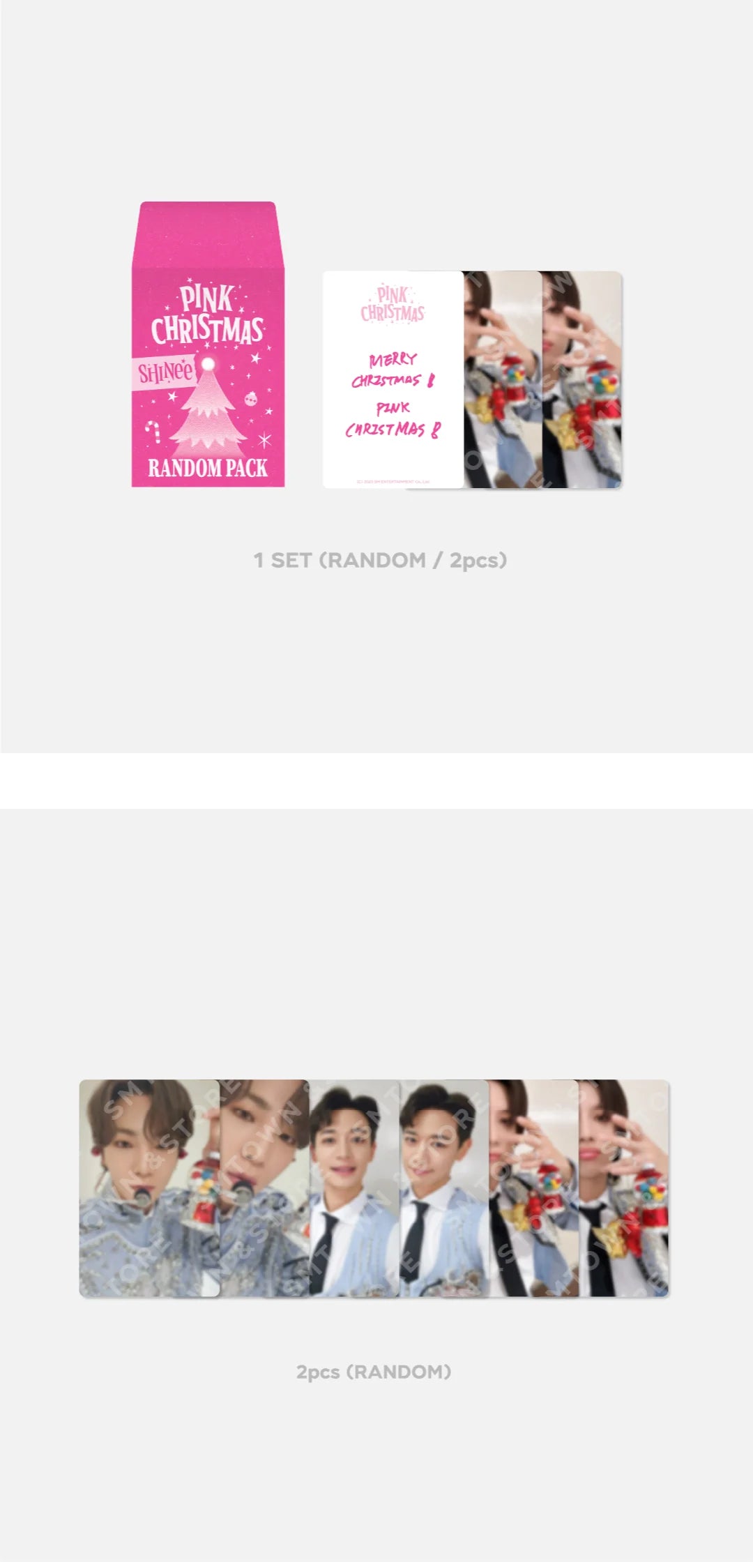 SHINEE - PINK CHRISTMAS 2023 PHOTOCARDS