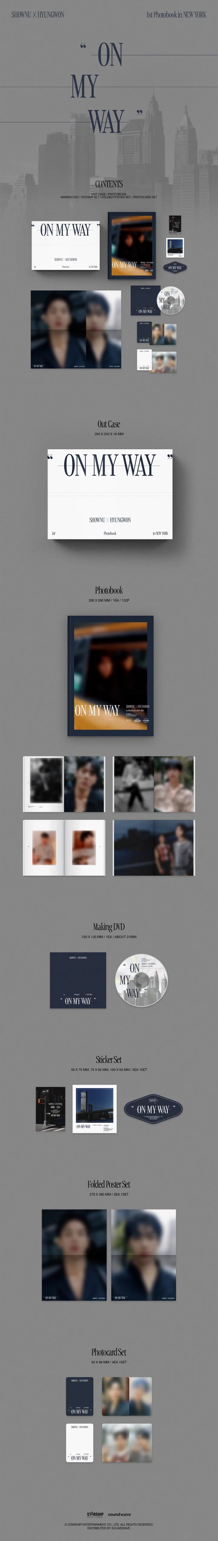 SHOWNU X HYUNGWON - ON MY WAY 1st Photobook In NEW YORK