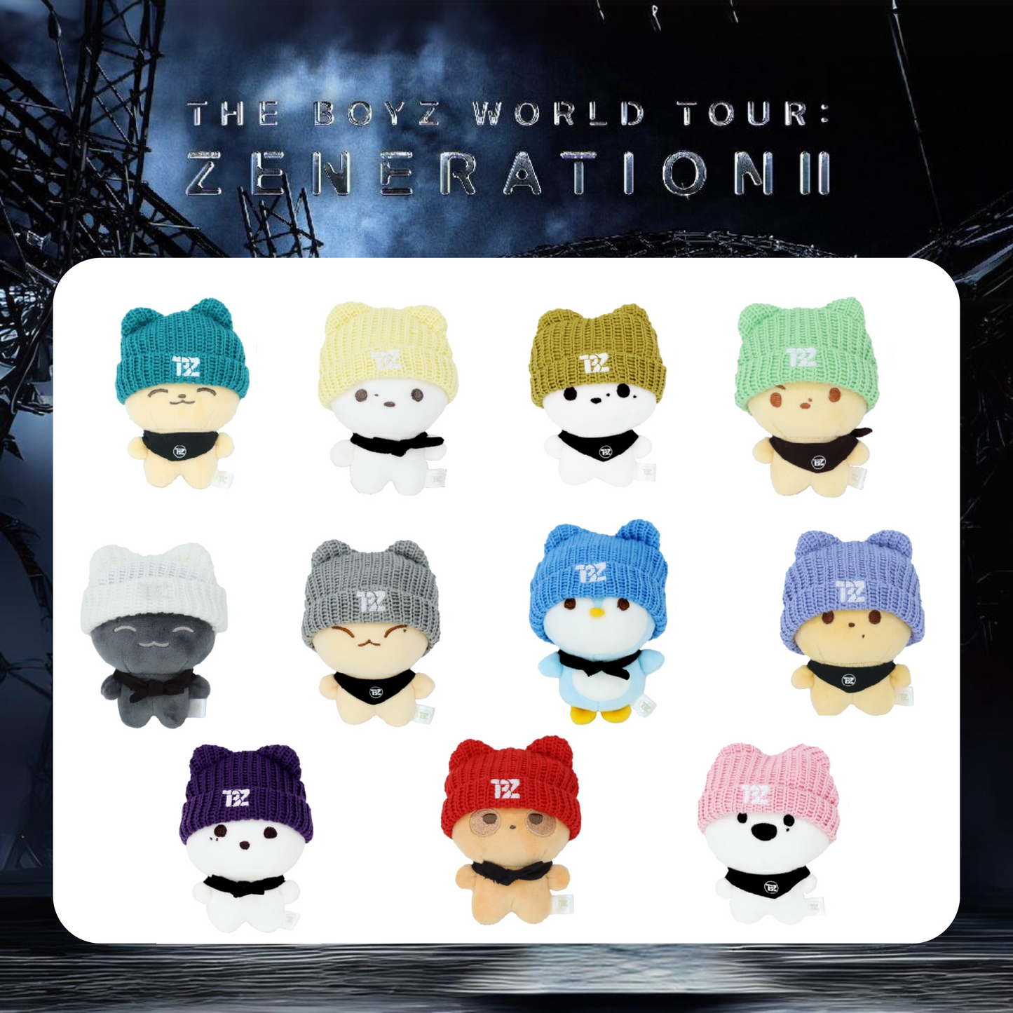 THE BOYZ - WORLD TOUR ZENERATION II Plush Doll Keyring