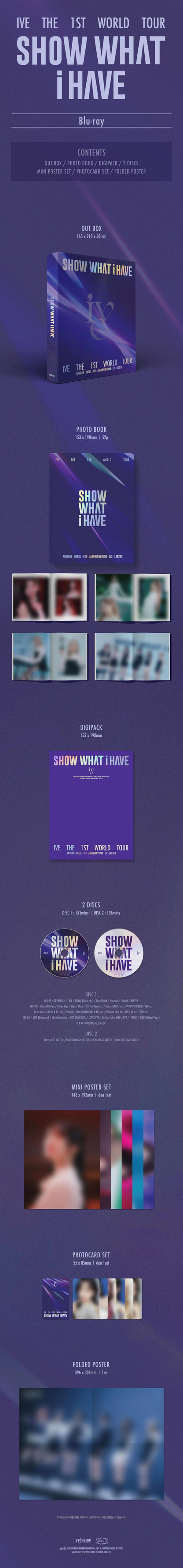 IVE - THE 1ST WORLD TOUR SHOW WHAT I HAVE (Blu-Ray)