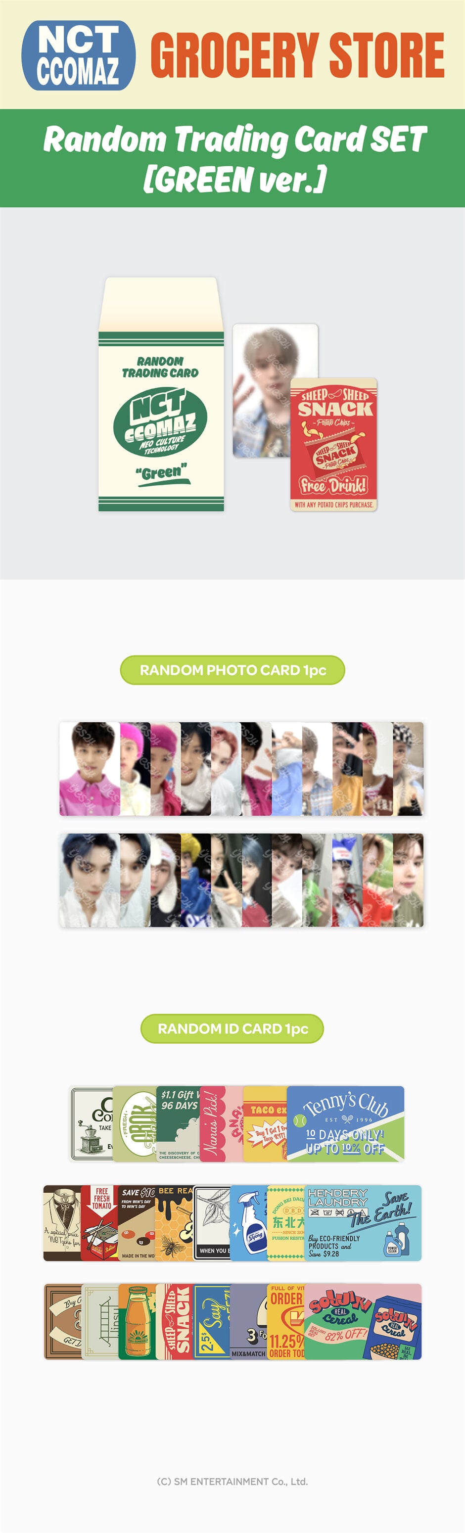 NCT -  'CCOMAZ GROCERY STORE' Trading Card Pack