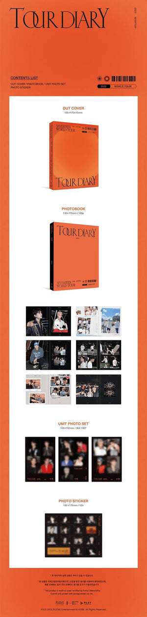 Seventeen - WORLD TOUR BE THE SUN [DVD & TOUR DIARY] + Weverse