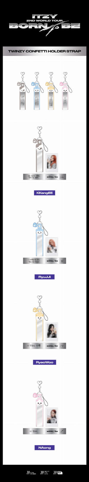 ITZY BORN TO BE WORLD TOUR - TWINZY CONFETTI STRAP HOLDER