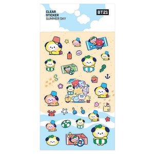 BT21 Minini - Summer Sky Clear Sticker