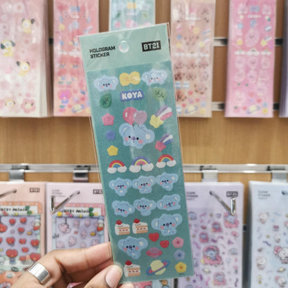 BT21 - Hologram Sticker Sheet