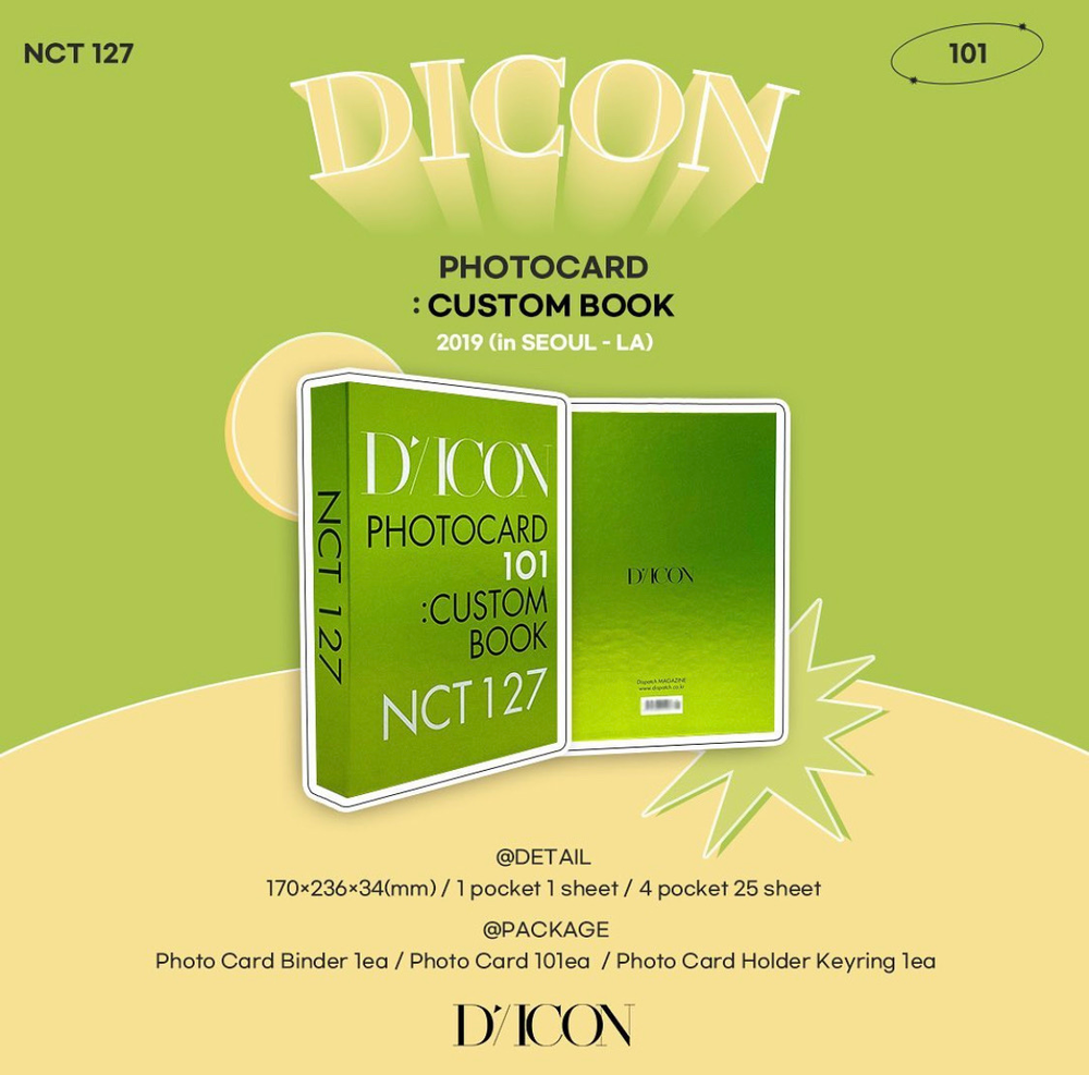 NCT 127 - DICON 101 Photocard Custom Book