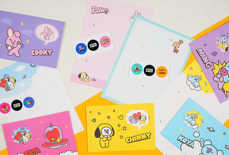 BT21 - Letter Stationary Set